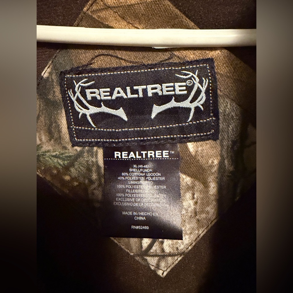 RealTree Men’s Bomber Jacket. Size XL. New with tags - Picture 9 of 10